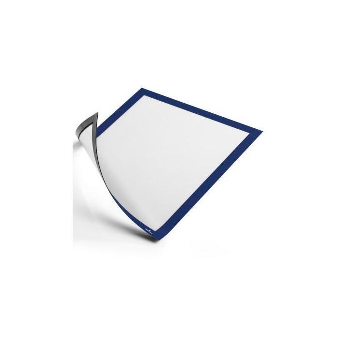 Durable Marco Informativo Magnético DURAFRAME A4 Azul Oscuro (5 Unidades) para Superficies Metálicas (5 Unidades)