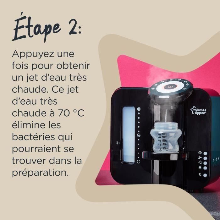 Tommee Tippee Perfect Prep - Preparador y Calienta Biberones Rápido con Función Hot Shot, Agua 37°C en 2 Min, Filtro, Negro 4 Tommee Tippee Perfect Prep - Preparador y Calienta Biberones Rápido con Función Hot Shot, Agua 37°C en 2 Min, Filtro, Negro 4