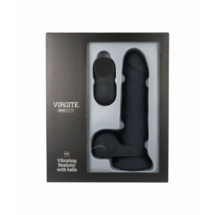 Consolador Realista Virgite R16 Negro 16 cm 6 Consolador Realista Virgite R16 Negro 16 cm 6