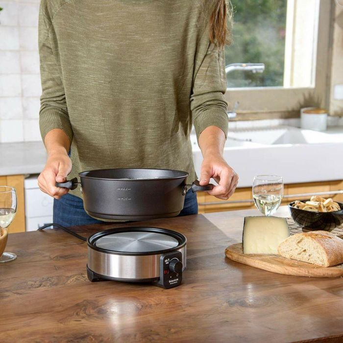 FONDUE TAURUS FF2 - 1000W - TERMOSTATO REGULABLE - CAPACIDAD 2L - 8 PINCHOS - ANTIADHERENTE - PIES ANTIDESLIZANTES 5