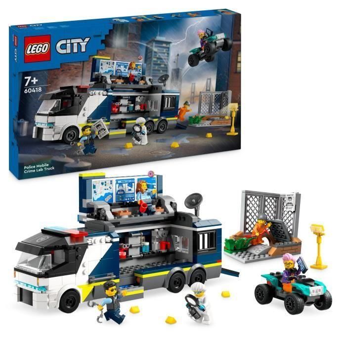 Lego 60418 City Laboratorio Móvil de Ciencias Forenses Juguete para Niños a Partir de 7 Años