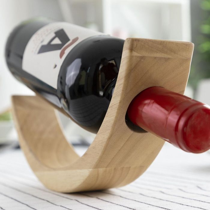 Botellero Flotante de Madera para Vino Woolance InnovaGoods 6 Botellero Flotante de Madera para Vino Woolance InnovaGoods 6