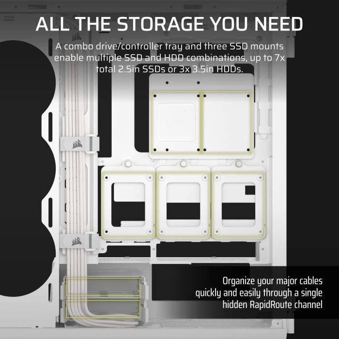 Corsair 5000T RGB Caja PC Gaming Semitorre ATX Cristal Templado con Ventana Blanca 5 Corsair 5000T RGB Caja PC Gaming Semitorre ATX Cristal Templado con Ventana Blanca 5