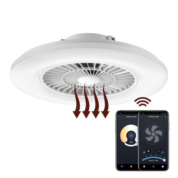 Muvit Io Wifi Lámpara Techo LED con Ventilador 40W, Control por App, Compatible con Alexa, Google Home y Siri 4 Muvit Io Wifi Lámpara Techo LED con Ventilador 40W, Control por App, Compatible con Alexa, Google Home y Siri 4