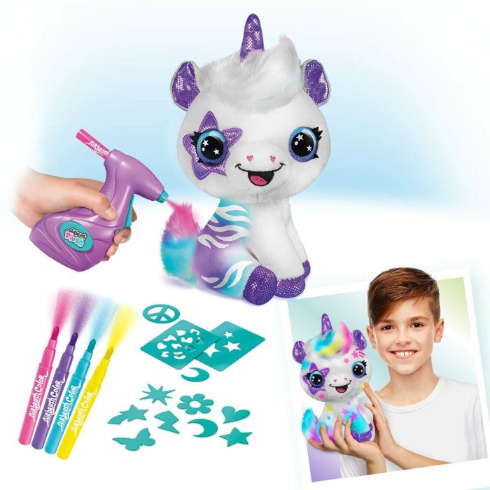 Canal Toys OFG 228 Style 4 Ever Mi unicornio de peluche personalizable con aerógrafo eléctrico Spray Art lavable y 120 plantillas 2 Canal Toys OFG 228 Style 4 Ever Mi unicornio de peluche personalizable con aerógrafo eléctrico Spray Art lavable y 120 plantillas 2