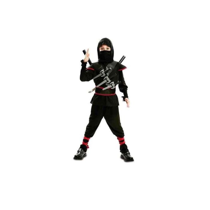 My Other Me Disfraz Killer Ninja completo con Verdugo, Mascarilla, Camiseta, Cinturón y Pantalón - Talla 5-6 Años, 100% Poliéster 5