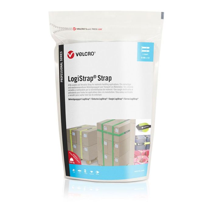 Correa logistrap, amarilla, pack 2 unidades, 50mm x 4m 1 Correa logistrap, amarilla, pack 2 unidades, 50mm x 4m 1