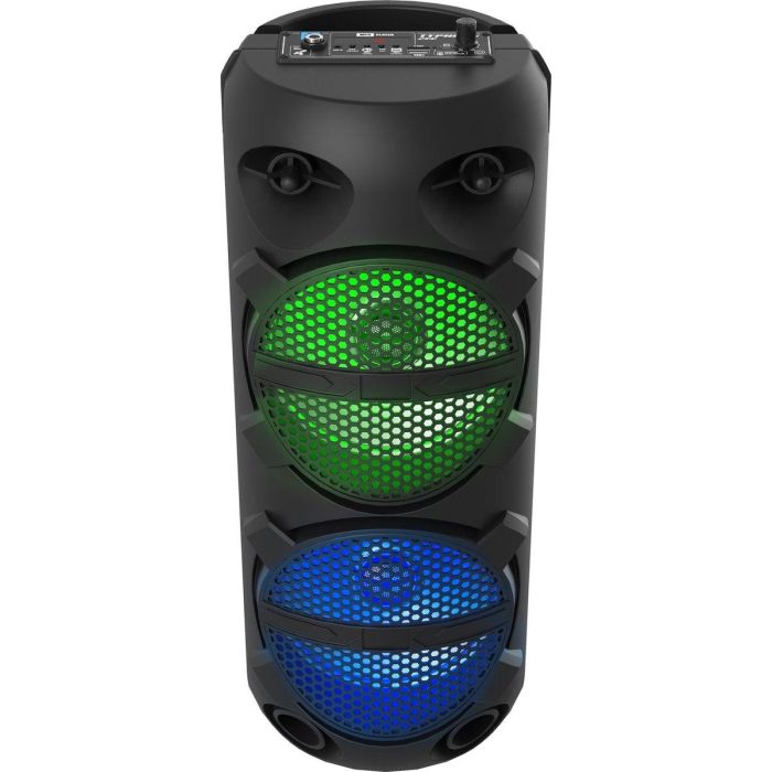 iDance Altavoz Typhoon 200 BT Karaoke con Micrófono, Mando y Luces LED, 50 cm, 200W