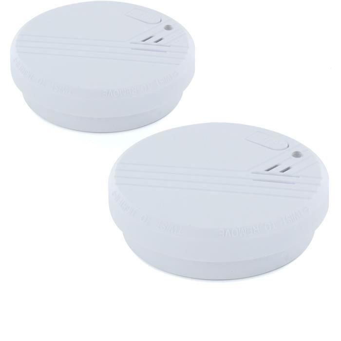 Chacon CHA5411478342618 - Pack 2 Detectores de Humo Ópticos, Pila Alcalina 9V Incluida, Autonomía 1 Año, Blanco Chacon CHA5411478342618 - Pack 2 Detectores de Humo Ópticos, Pila Alcalina 9V Incluida, Autonomía 1 Año, Blanco
