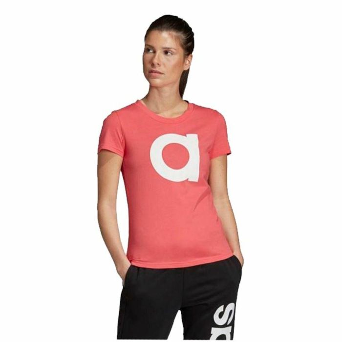 Camiseta de Manga Corta Mujer Adidas Essentials Rosa claro XS 4 Camiseta de Manga Corta Mujer Adidas Essentials Rosa claro XS 4