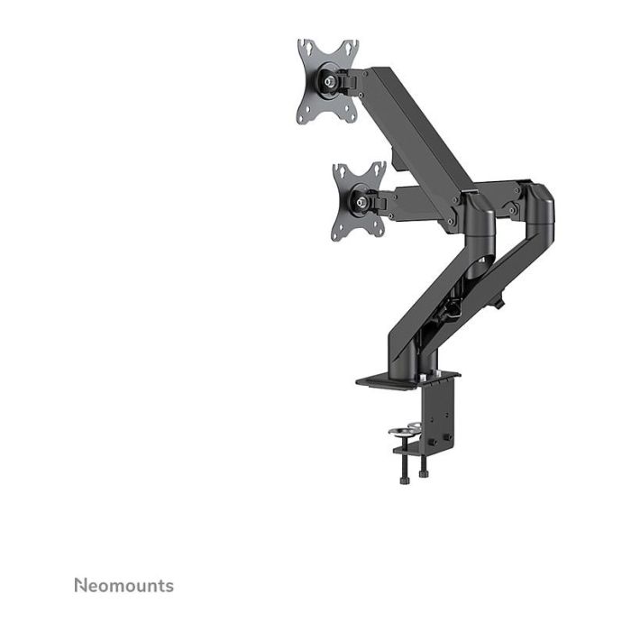 Neomounts DS70-700BL2 Soporte para Monitor de 17-27 Pulgadas, Brazo con Resorte de Gas, Abrazadera para Escritorio, Negro