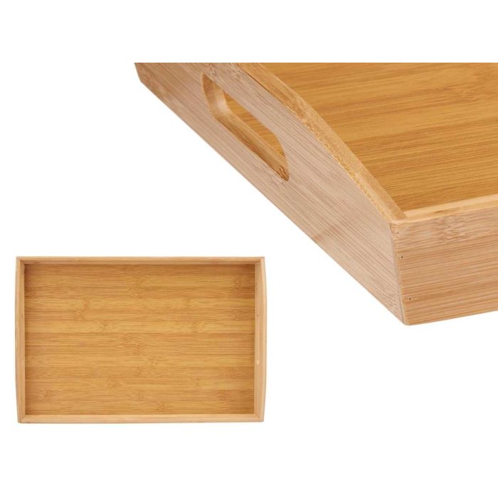 Bandeja de Bambú Kinvara con Asas 43.7x29.5x5.5 cm - Marrón (6 Unidades) 3 Bandeja de Bambú Kinvara con Asas 43.7x29.5x5.5 cm - Marrón (6 Unidades) 3
