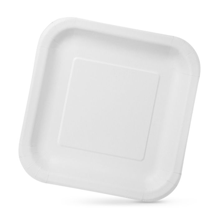 Set de 25 platos de cartón cuadrados larga vida de soja 20 cm Algon (36 Cajas) 1 Set de 25 platos de cartón cuadrados larga vida de soja 20 cm Algon (36 Cajas) 1