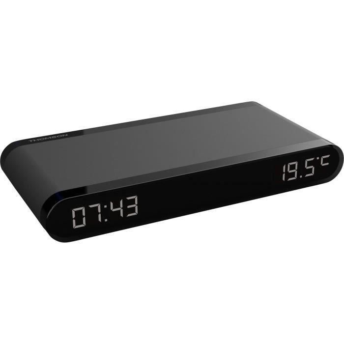 Estación de carga para despertador - THOMSON - Negro - Inducción 15W, Temperatura, Puerto USB-C, Fuente de alimentación. 230 V 1 Estación de carga para despertador - THOMSON - Negro - Inducción 15W, Temperatura, Puerto USB-C, Fuente de alimentación. 230 V 1