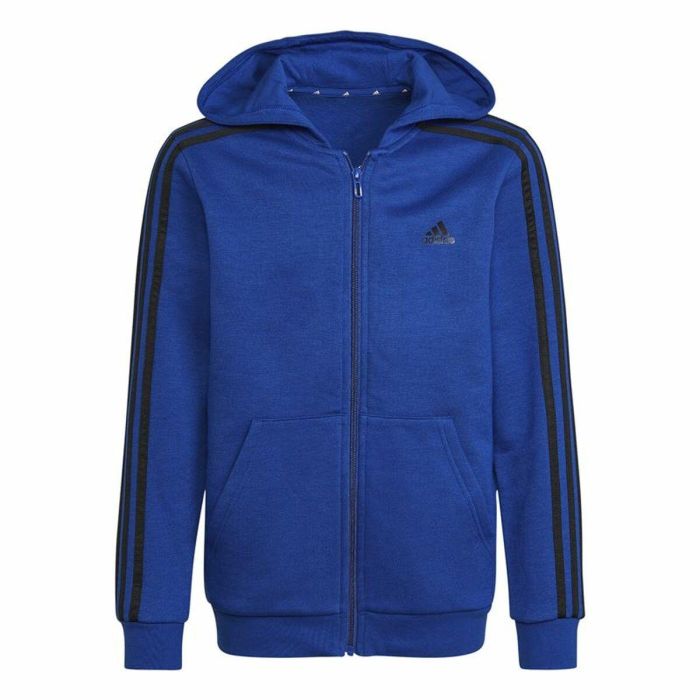 Chaqueta Deportiva para Niños Adidas Essentials 3  Azul 0 Chaqueta Deportiva para Niños Adidas Essentials 3  Azul 0