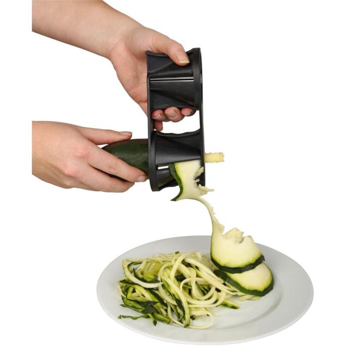 Fackelmann Profesional Espiralizador de verduras doble Fm 44116 - Corta en juliana y espiral, ABS y acero inoxidable 5 Fackelmann Profesional Espiralizador de verduras doble Fm 44116 - Corta en juliana y espiral, ABS y acero inoxidable 5