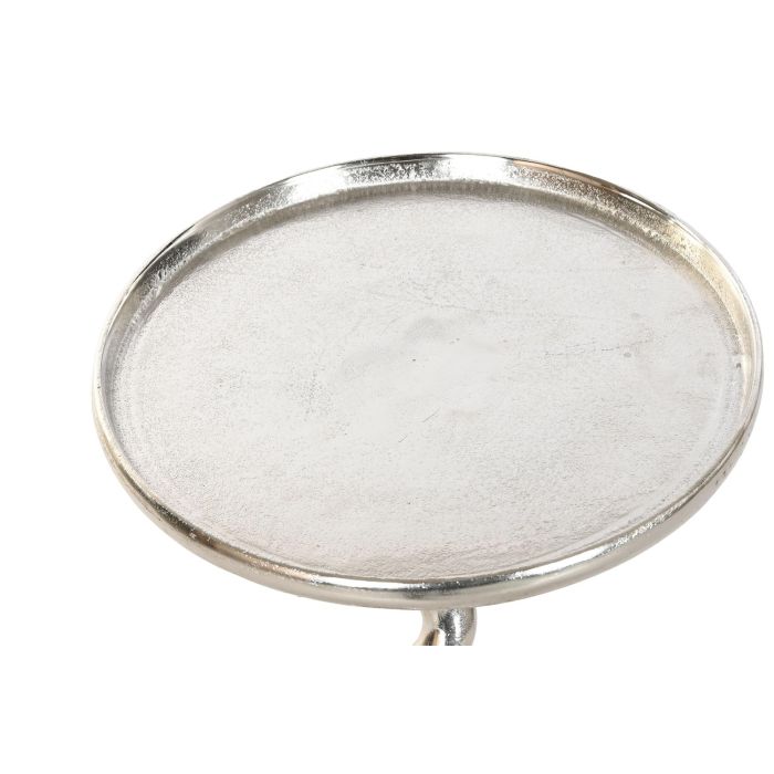 DKD Home Decor Mesita Auxiliar Colonial Plateado Aluminio 35 x 61 x 35 cm 1
