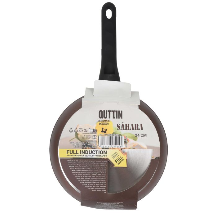 Quttin Sartén 24 cm Aluminio Forjado con Mango Soft-Touch Saha 3.0 mm (6 Unidades) 4