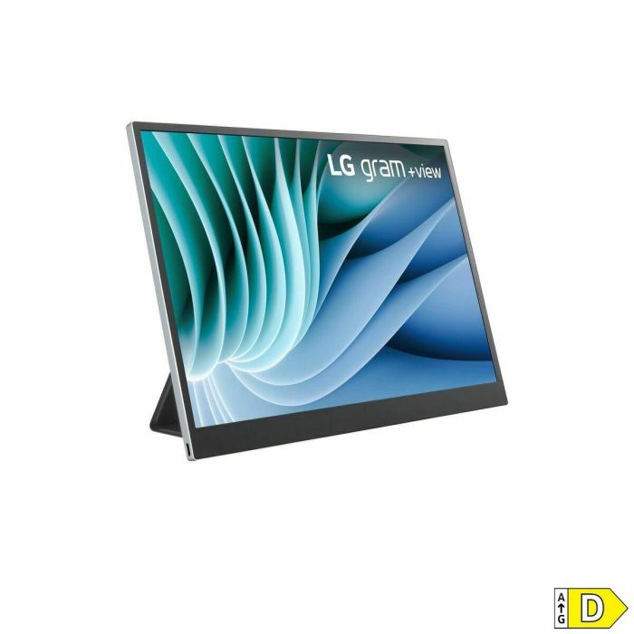 LG 16MR70 Monitor Portátil 16" WQXGA IPS DCI-P3 99% para portátil/móvil USB-C, 670g, Giro automático Negro/Plata 6