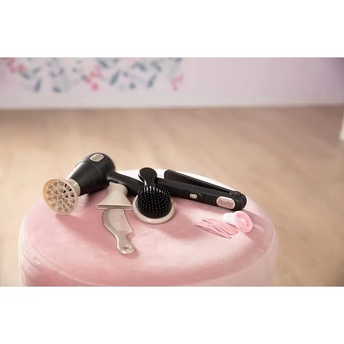 Smoby Conjunto de Cabello de Belleza para Niñas con Accesorios, Peine, Cepillo y Gomas 2