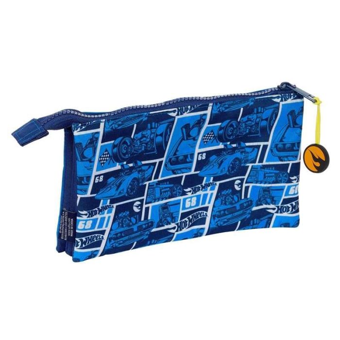 Portatodo Triple Hot Wheels Sonny Azul marino 22 x 12 x 3 cm 1 Portatodo Triple Hot Wheels Sonny Azul marino 22 x 12 x 3 cm 1