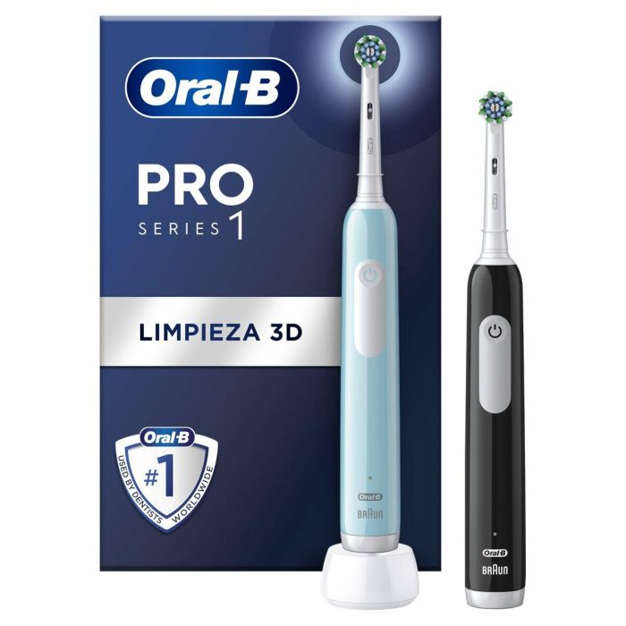 Cepillo de Dientes Eléctrico Braun Pro series 1 Duo black and blue (2 Piezas)