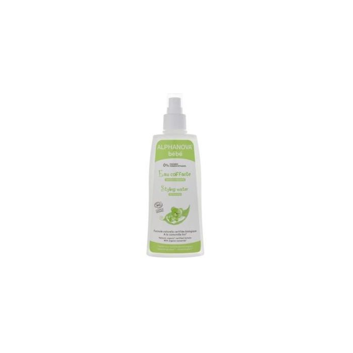 ALPHANOVA Agua de Peinado Refrescante Bebé 200ml. Bio ECOCERT, para cabello y piel sensible