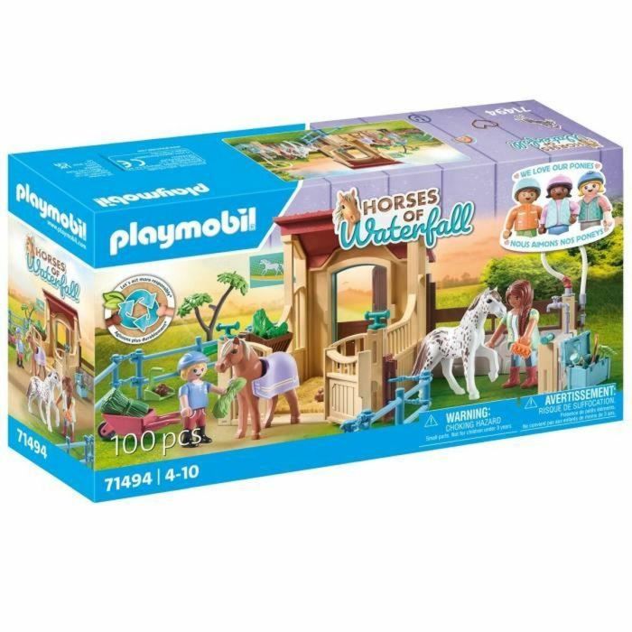 Playmobil 71494 Jinetes con Cajón y Ponis