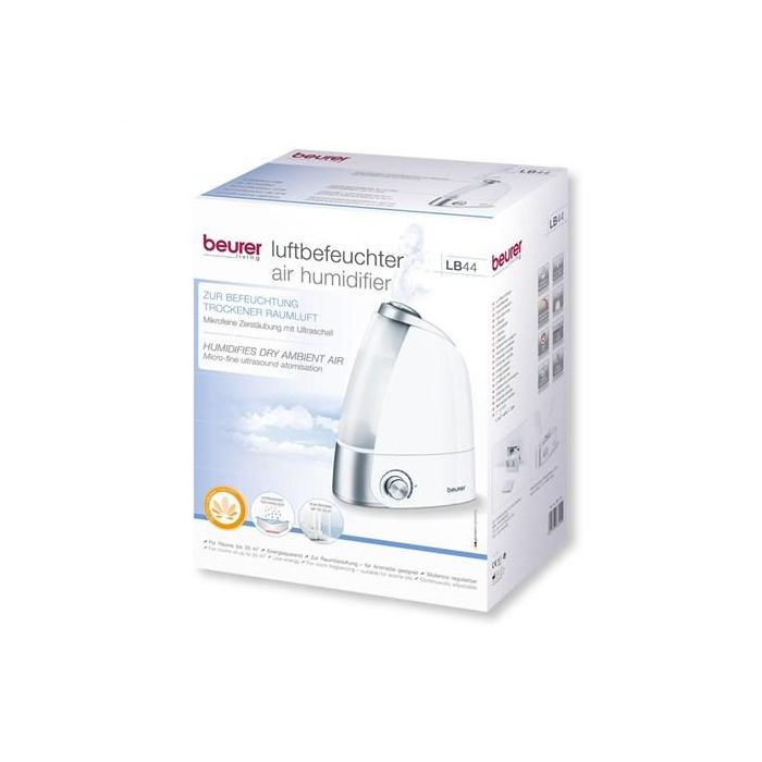 Beurer LB-44 Humidificador de Aire por Ultrasonidos Silencioso y de Bajo Consumo para Habitaciones de hasta 25m2 1 Beurer LB-44 Humidificador de Aire por Ultrasonidos Silencioso y de Bajo Consumo para Habitaciones de hasta 25m2 1