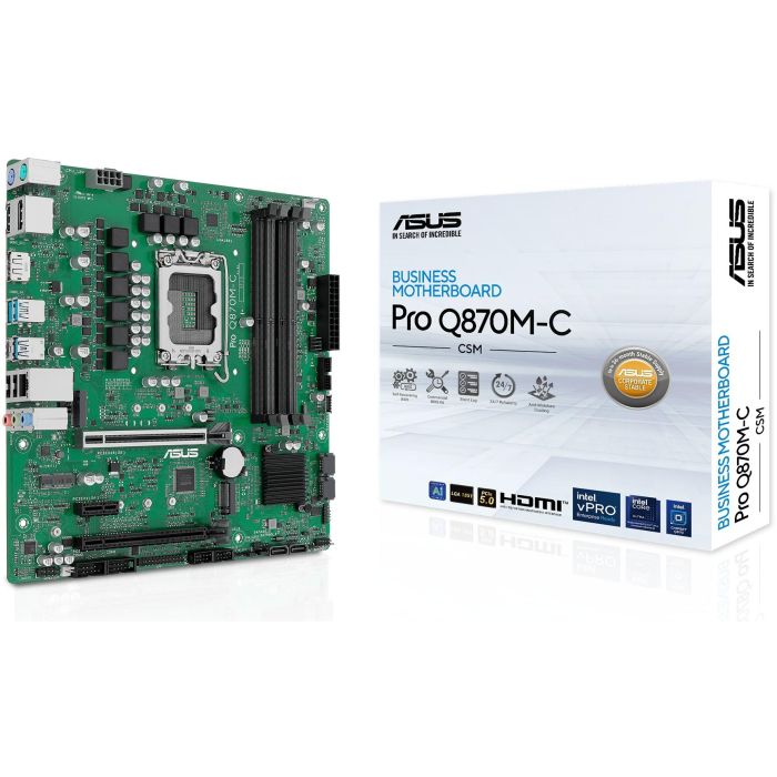 ASUS Placa Base PRO Q870M-C-CSM Intel Q870 DDR5 ATX para PC