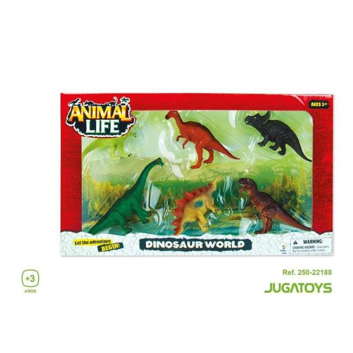 Figuras dinosaurios en caja 6 pzas 1