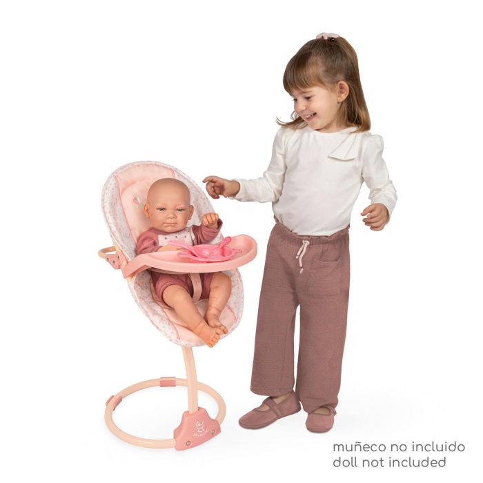 Decuevas Trona Columpio Tulipe 3 en 1 para Muñecas hasta 50 cm, 30x31x60 cm - Juguete Infantil +3 Años 2