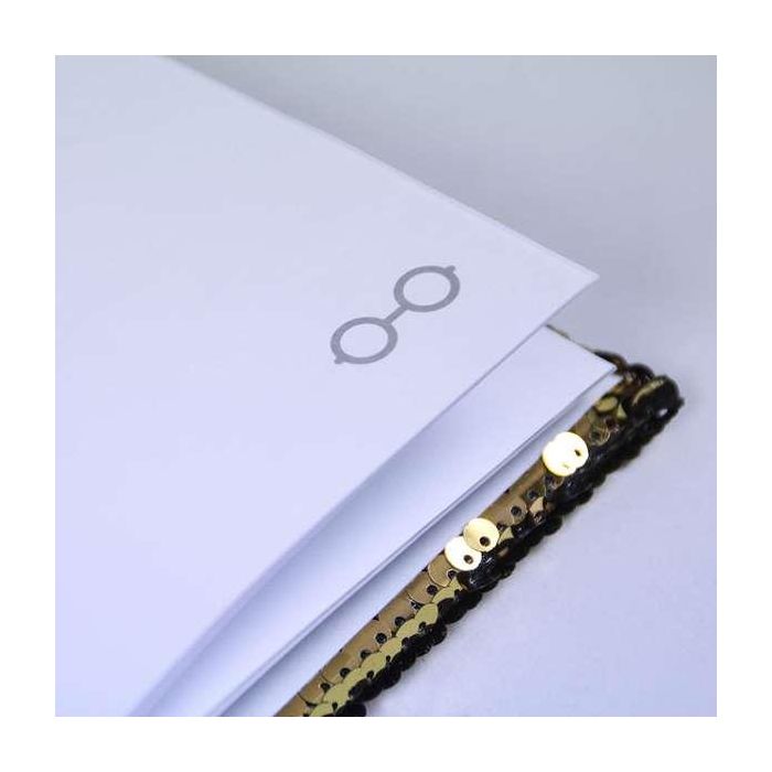 Cerdá Cuaderno Premium Lentejuelas Harry Potter Dorado 3 Cerdá Cuaderno Premium Lentejuelas Harry Potter Dorado 3