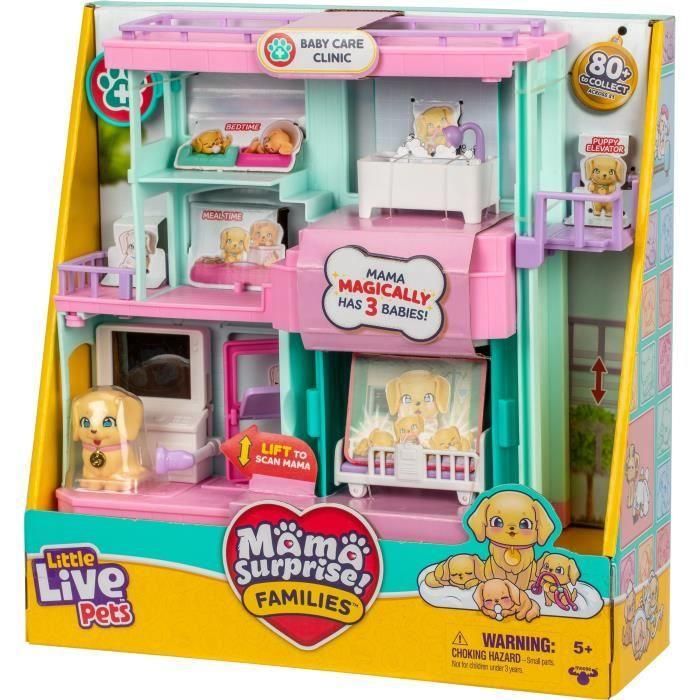 Clínica Veterinaria - PEQUEÑAS MASCOTAS VIVAS - Mamá Sorpresa - Accesorios Incluidos - Nacimiento Mágico 1 Clínica Veterinaria - PEQUEÑAS MASCOTAS VIVAS - Mamá Sorpresa - Accesorios Incluidos - Nacimiento Mágico 1