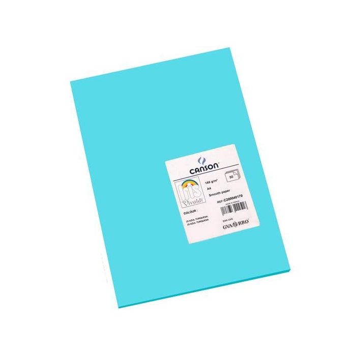 Iris Cartulina 210x297 mm 185 gr Azul Turquesa -50U- Iris Cartulina 210x297 mm 185 gr Azul Turquesa -50U-