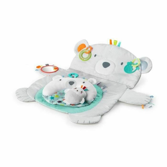 Bright Starts Alfombrilla de Juego de Actividad Polar Bear Tummy Time Prop & Play con Cojín de Soporte, Espejo y Juguete de Dentición Bright Starts Alfombrilla de Juego de Actividad Polar Bear Tummy Time Prop & Play con Cojín de Soporte, Espejo y Juguete de Dentición