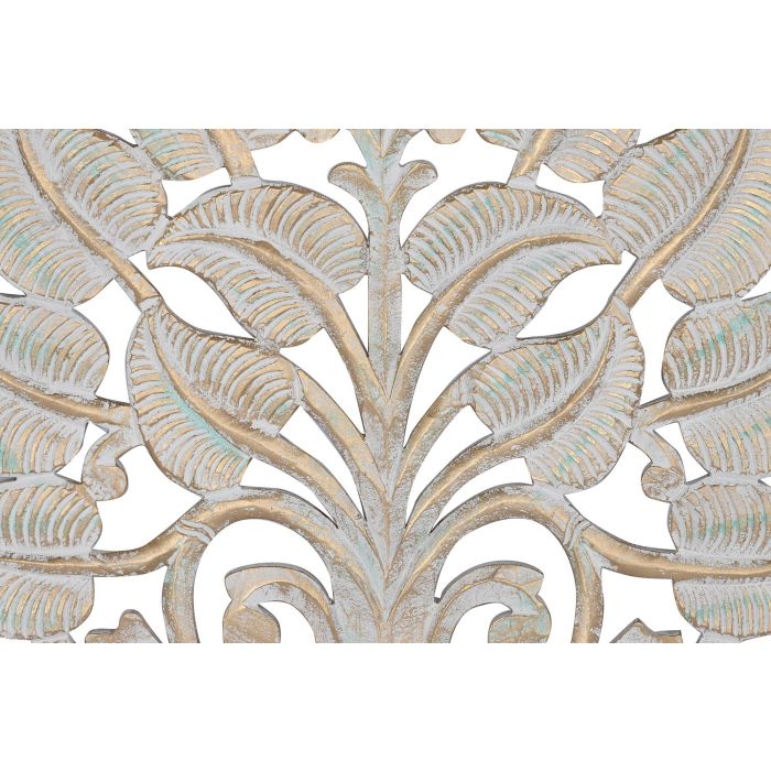 DKD Home Decor Decoración de Pared India Blanco 2 x 90 x 90 cm 1