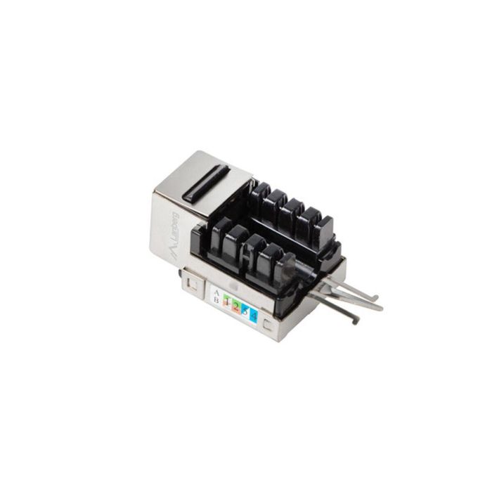 Lanberg KSF6-1090 Módulo Conector de Red Plano RJ-45 Plata 3