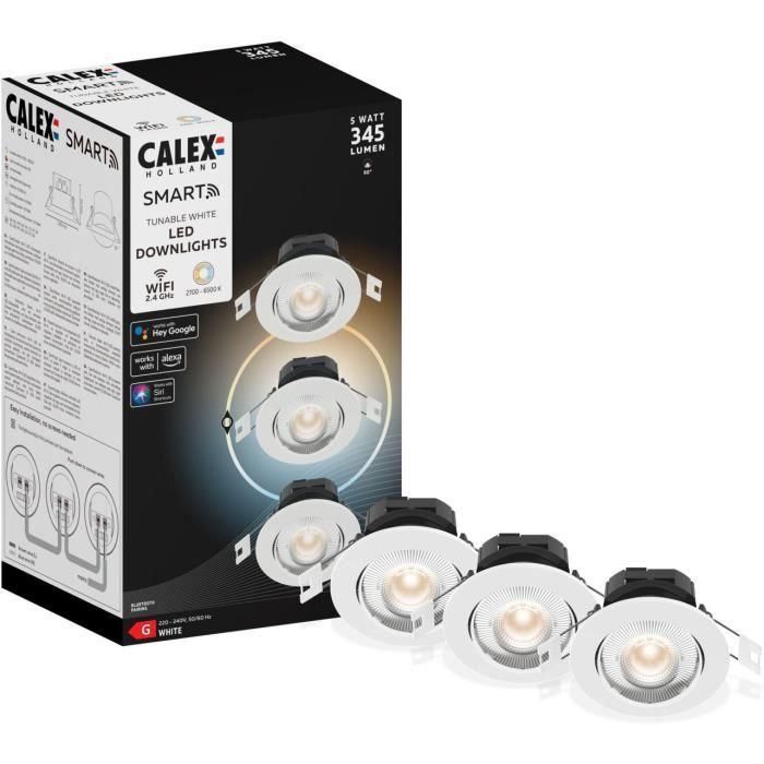 Calex CAL8712879149262 Foco LED Empotrable Orientable 5W con Temperatura de Color CCT Variable B-3 4 Calex CAL8712879149262 Foco LED Empotrable Orientable 5W con Temperatura de Color CCT Variable B-3 4