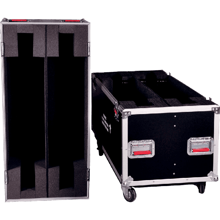 GATOR Estuche con Ruedas para Transporte de 2 Pantallas de 50" a 55"