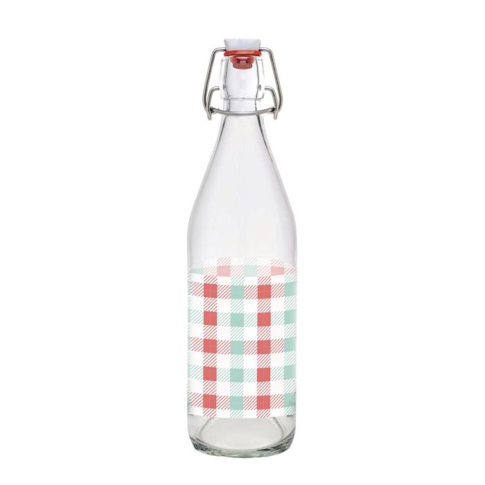 Botella de Cristal La Mediterránea Vidrio 1 L (12 Unidades) 10 Botella de Cristal La Mediterránea Vidrio 1 L (12 Unidades) 10