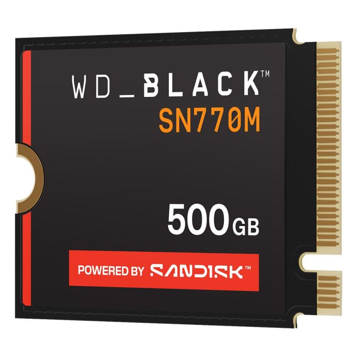WD_BLACK SN770M SSD NVMe M.2 500 GB, PCIe 4.0, Factor de Forma 2230 (22x30 mm), para Portátil o Consola, TLC NAND WD_BLACK SN770M SSD NVMe M.2 500 GB, PCIe 4.0, Factor de Forma 2230 (22x30 mm), para Portátil o Consola, TLC NAND