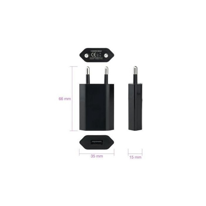 Nanocable 10.10.2002 Cargador de Pared Mini USB Negro con 1 Puerto, Salida 5V 1A (5W) 2 Nanocable 10.10.2002 Cargador de Pared Mini USB Negro con 1 Puerto, Salida 5V 1A (5W) 2