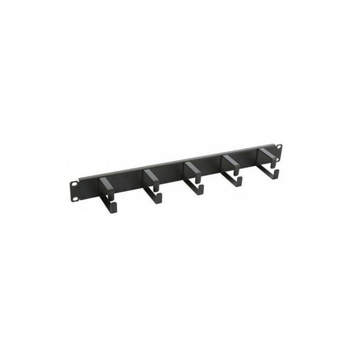 MicroConnect Panel frontal guía de cable 5 anillas 40x60mm 1U para rack