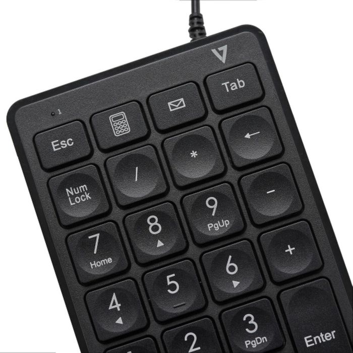 Teclado numérico V7 KP350 Negro 2