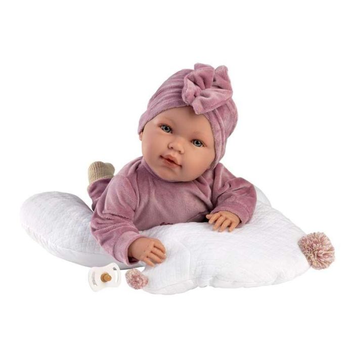 Llorens Muñeca Abril Llorona con Chichonera 42cm Cuerpo de Tela 6