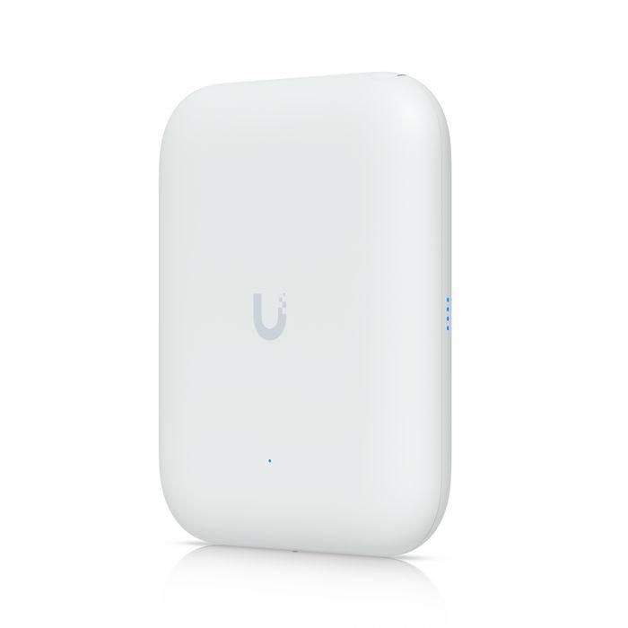 Ubiquiti WiFi 7, 4 Spatial Streams, Puerto 2.5 GbE RJ45, PoE+, IPX6, Carcasa Policarbonato y Aleación Aluminio Blanco 1