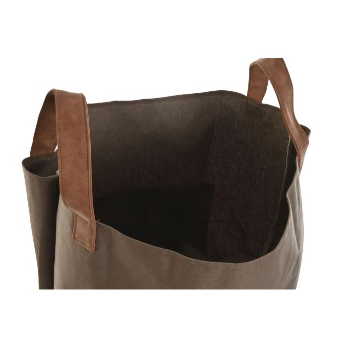 Bolsa de basura de jardín Home ESPRIT Marrón polialgodon Algodón 40 x 40 x 60 cm 4 Bolsa de basura de jardín Home ESPRIT Marrón polialgodon Algodón 40 x 40 x 60 cm 4