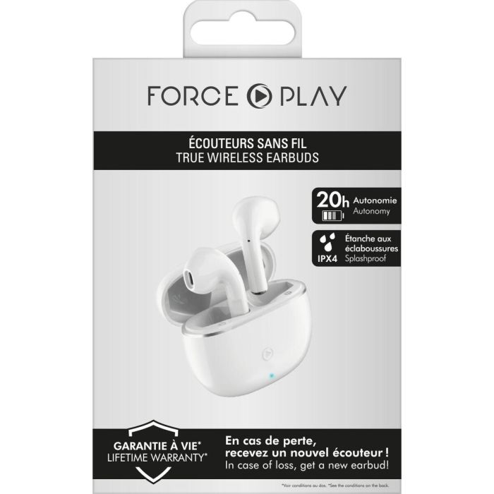 Auriculares in Ear Bluetooth Big Ben Interactive FPYTWSBOUTON Blanco 1