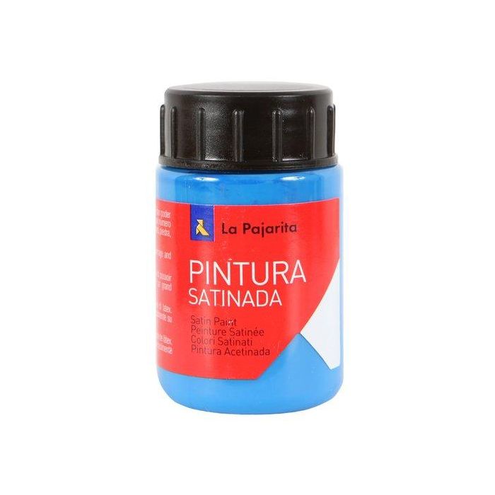 La Pajarita Témpera Escolar Satinada Azul Porcelana 35 mL - Ideal para manualidades y proyectos creativos